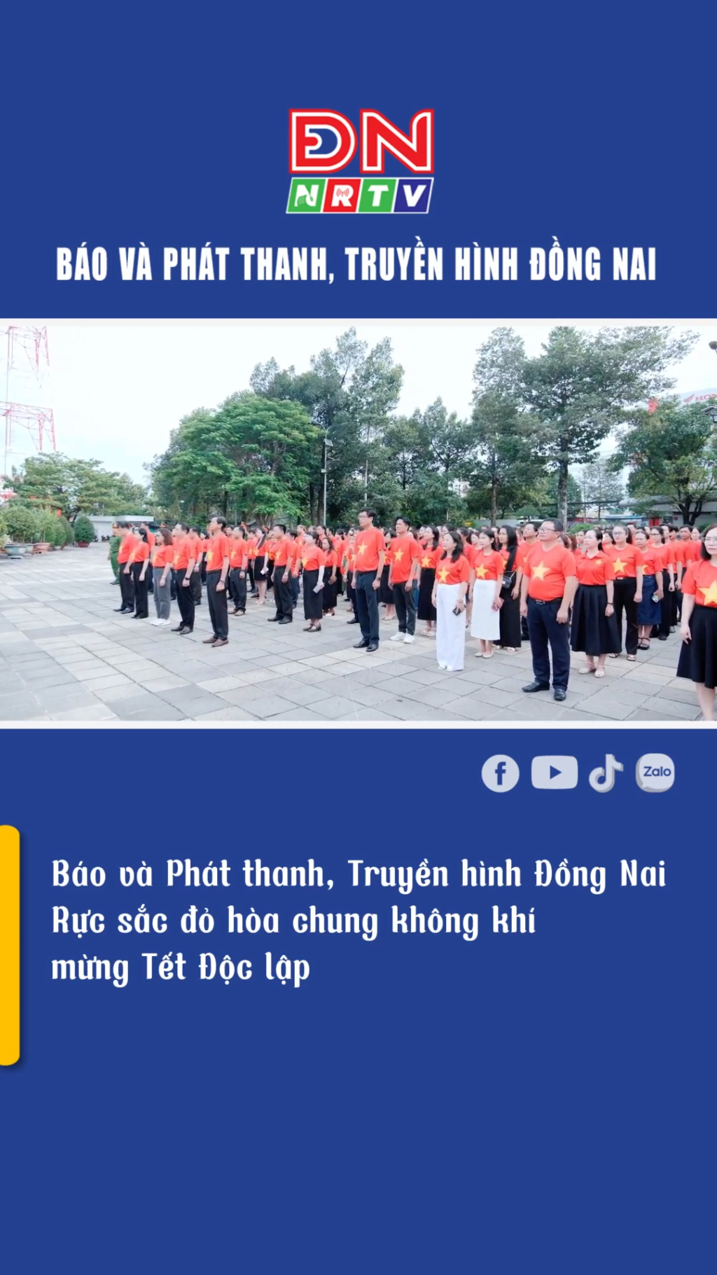 Báo và Phát thanh, Truyền hình Đồng Nai rực sắc đỏ hòa chung không khí mừng Tết Độc lập