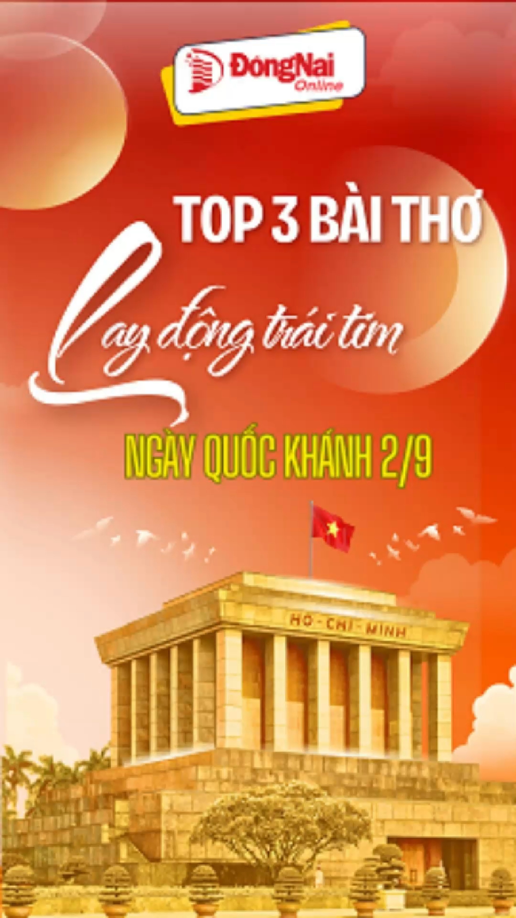 Top 3 bài thơ lay động trái tim ngày 2-9