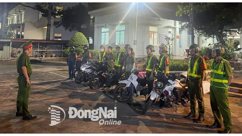 Đồn Công an Khu công nghiệp Biên Hòa ra quân tuần tra, kiểm soát an ninh trật tự