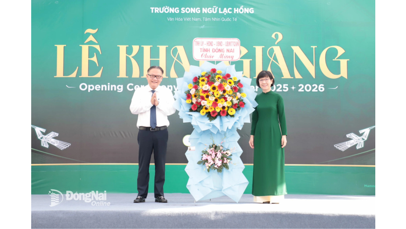 Lãnh đạo tỉnh Đồng Nai dự lễ khai giảng năm học mới
