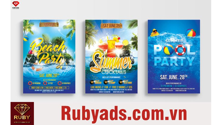 Dịch vụ in Poster lấy ngay tại Rubyads - In theo yêu cầu